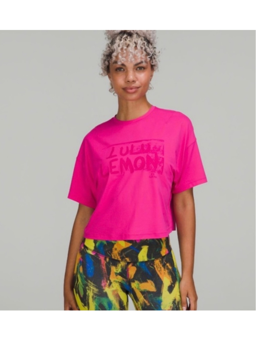 Lululemon Ed Curtis Abrasion Resistant Training Tee Sonic Pink Oversized Large